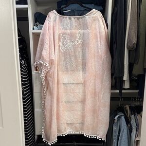Bride swim cover up